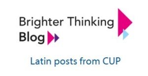 This image is a link to the Cambridge University Press blog. I has the text 'Brighter Thinking Blog' and blue and pink triangles as a logo.