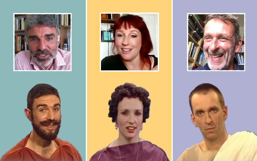 In conversation with Caecilius, Metella and Grumio